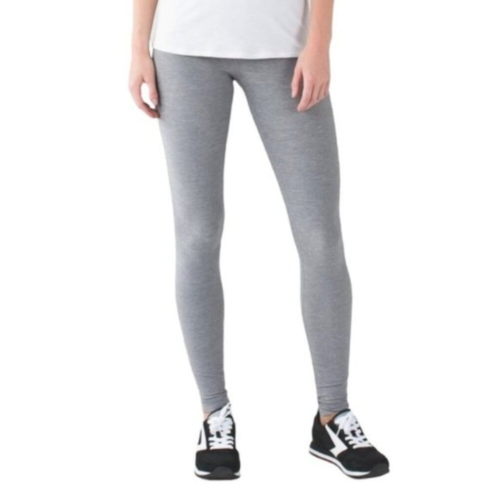 Lululemon Wunder Under Pant III Heathered Slate size 4